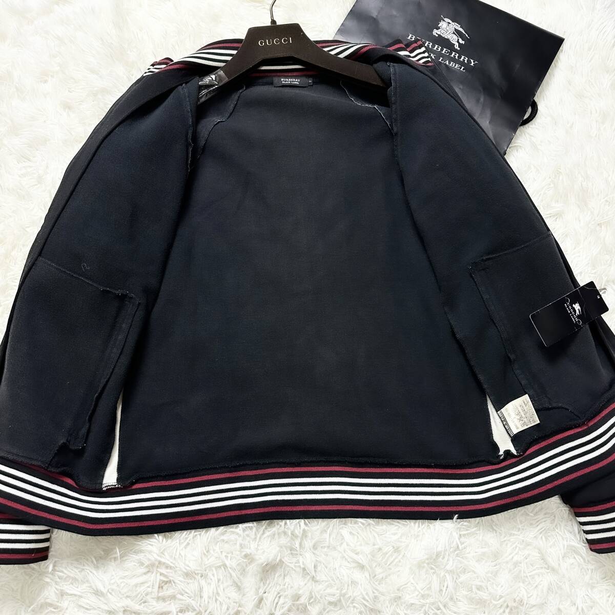 絶版極美品BURBERRY BLACK LABELジップアップトラックジャケット 絶版極美品BURBERRY BLACK LABELジップアップトラックジャケット