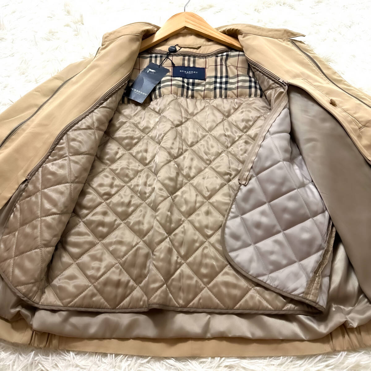 黄金美品BURBERRY LONDONトラックジャケット2wayライナー付ノバ 黄金美品BURBERRY LONDONトラックジャケット2wayライナー付ノバ