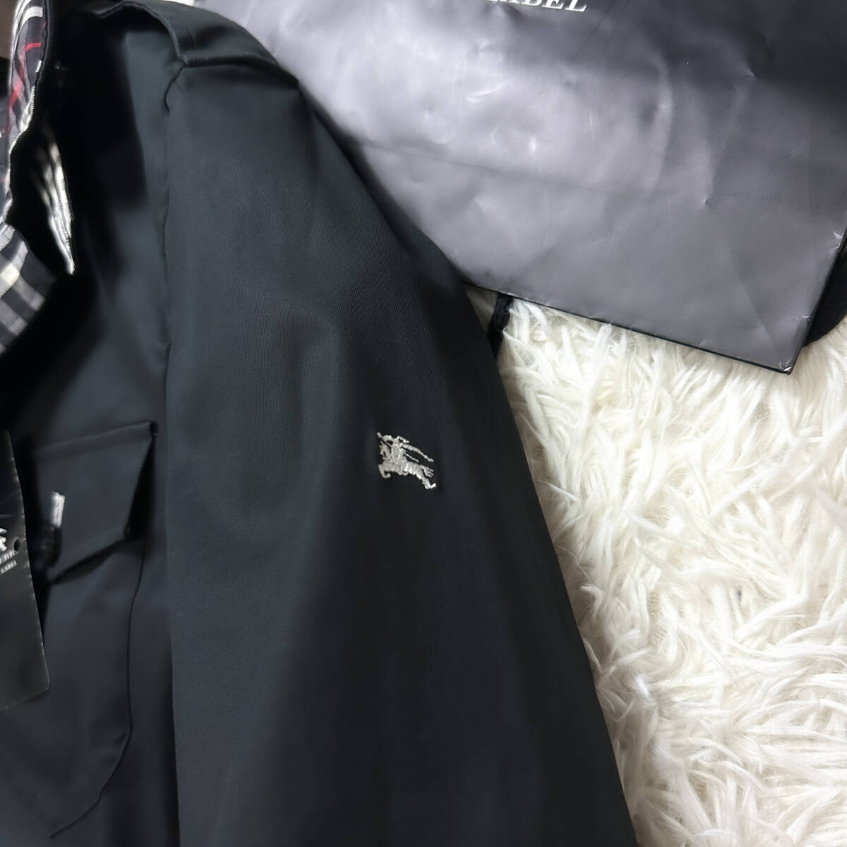 未使用級銀釦BURBERRY BLACK LABELミリタリージャケットM-65 未使用級銀釦BURBERRY BLACK LABELミリタリージャケットM-65