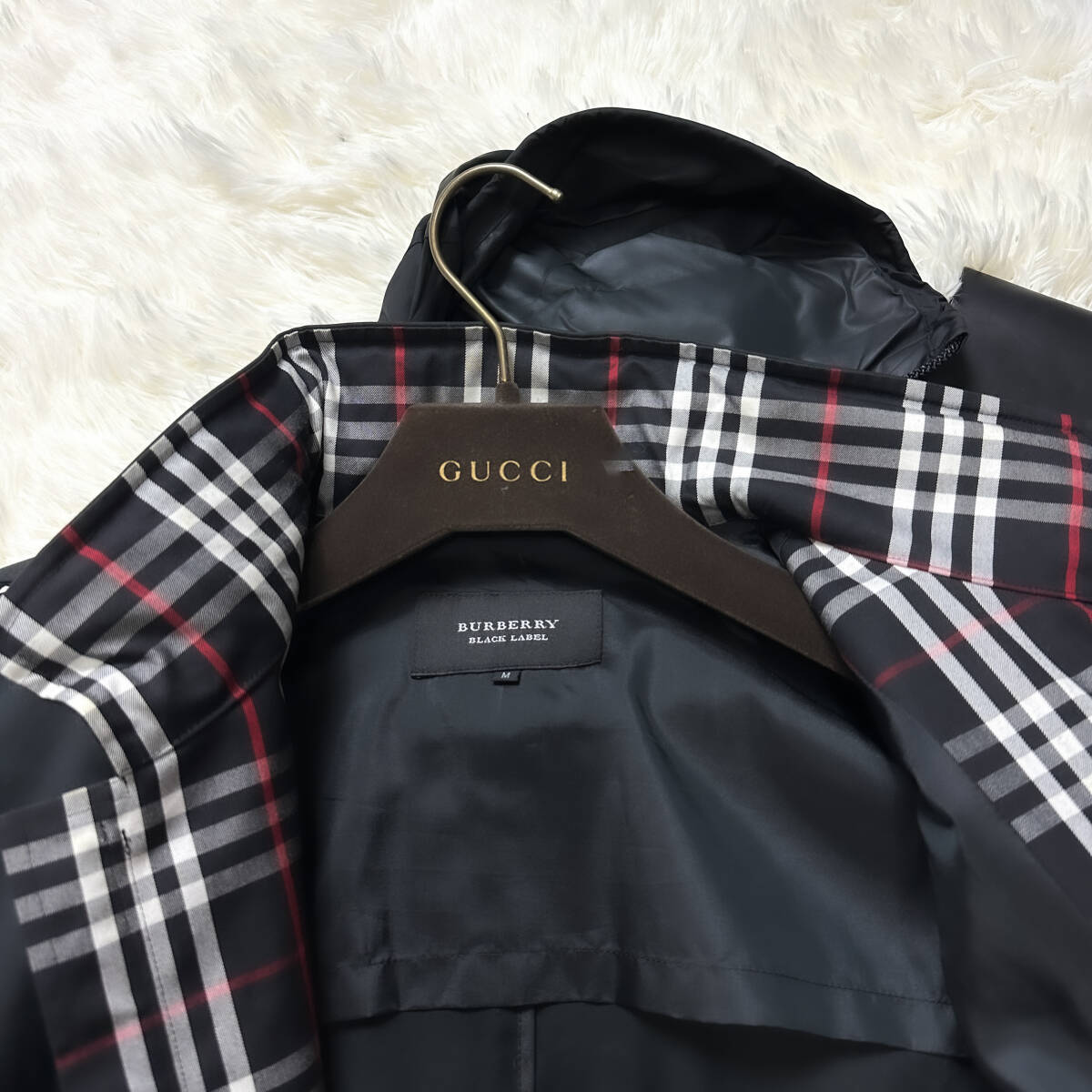 未使用級銀釦BURBERRY BLACK LABELミリタリージャケットM-65 未使用級銀釦BURBERRY BLACK LABELミリタリージャケットM-65