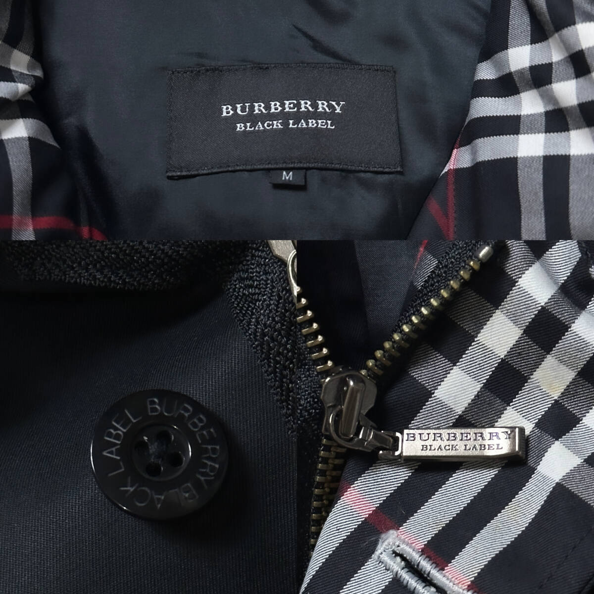 未使用級銀釦BURBERRY BLACK LABELミリタリージャケットM-65 未使用級銀釦BURBERRY BLACK LABELミリタリージャケットM-65