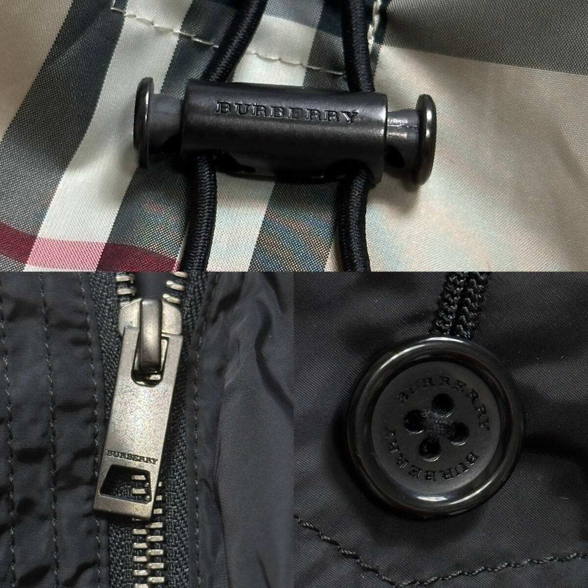 未使用級BURBERRY BLACK LABELミリタリージャケットM-65メガノバ 未使用級BURBERRY BLACK LABELミリタリージャケットM-65メガノバ