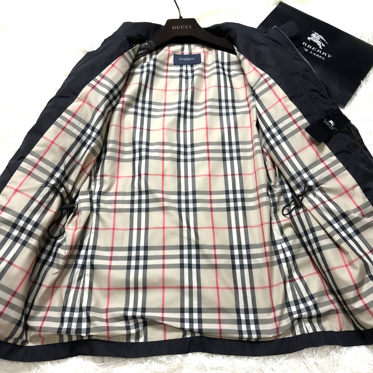 未使用級BURBERRY BLACK LABELミリタリージャケットM-65メガノバ 未使用級BURBERRY BLACK LABELミリタリージャケットM-65メガノバ