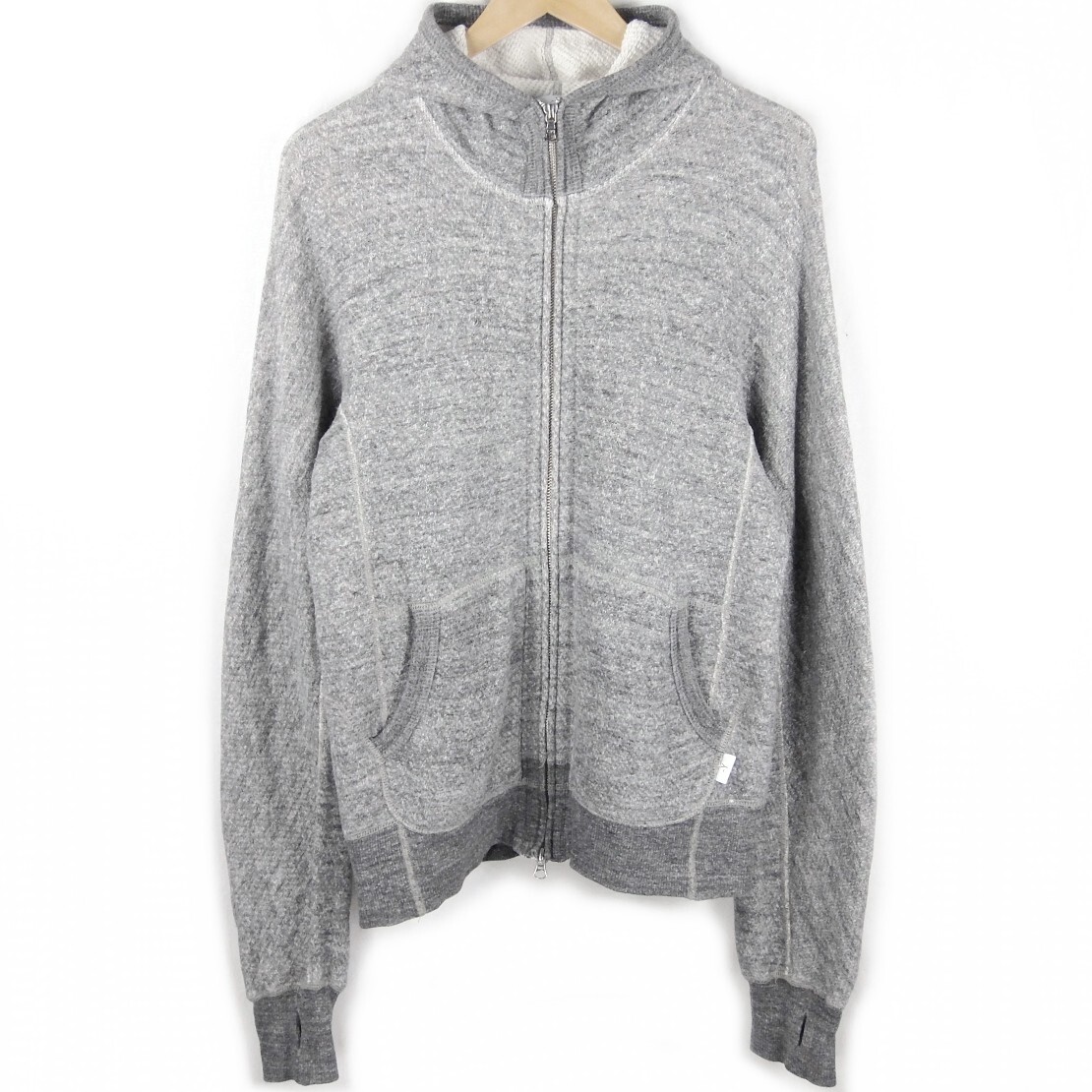 ■BLUEY ブルーイ SAND&SALT&SUN / -Y / 日本製 / メンズ / グレー / コットン ダブルジップ パーカー size 2 / トップス アウター_画像1