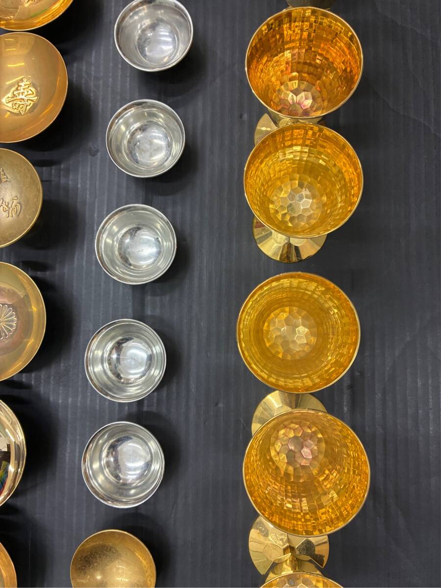 金杯 銀杯 金盃 金メッキ 24KGP 酒器 コレクション(美術品