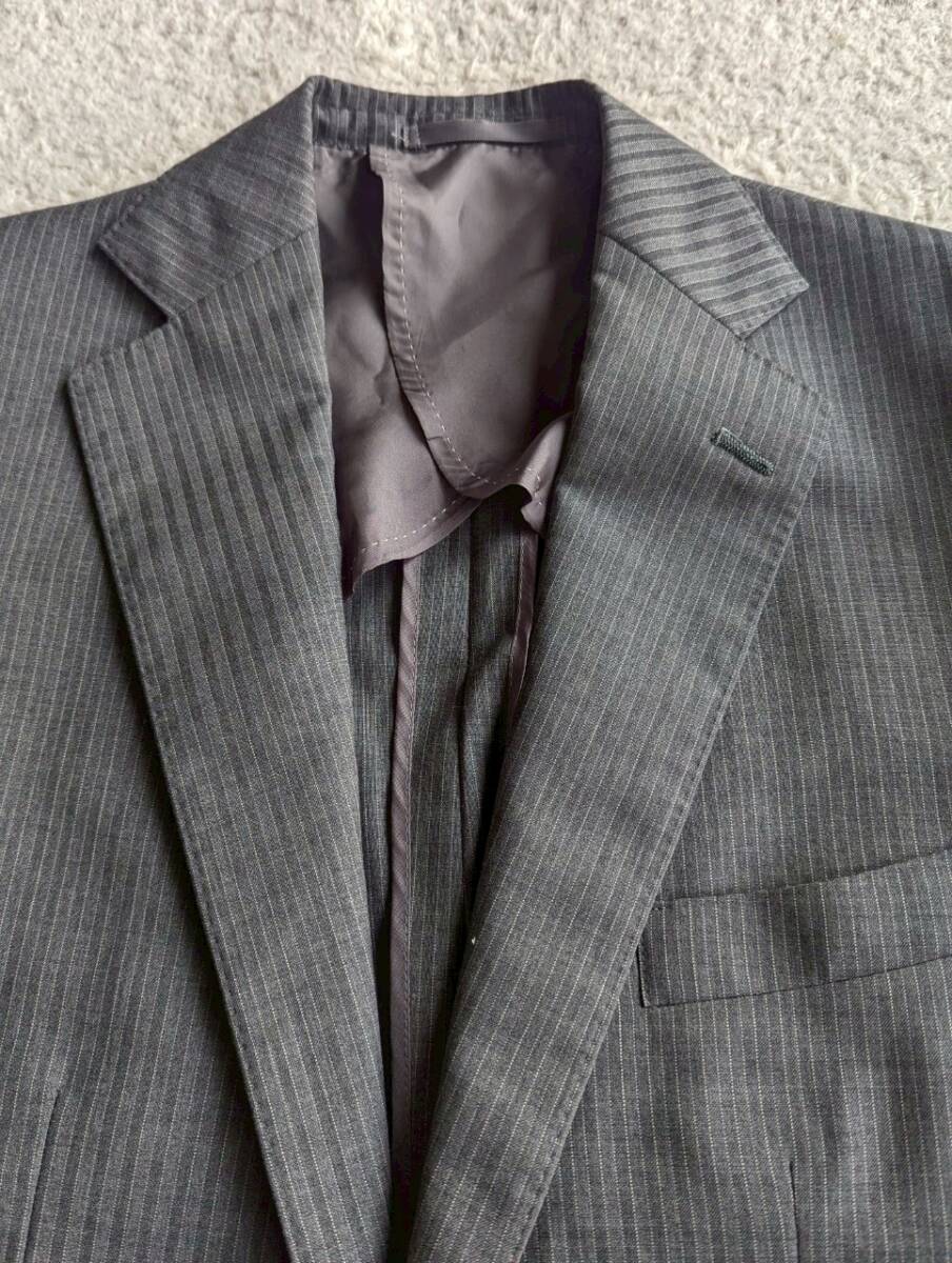 Le Chic ルシック イタリア 最高級生地 ロロピアーナ ウール 2B ジャケット 本切羽 Lサイズ相当_画像2