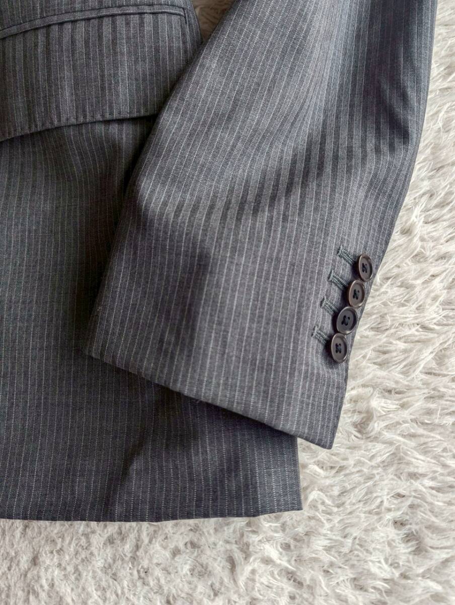 Le Chic ルシック イタリア 最高級生地 ロロピアーナ ウール 2B ジャケット 本切羽 Lサイズ相当_画像7