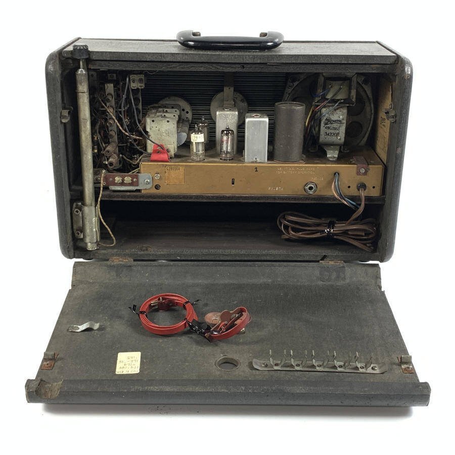 ZENITH ゼニス H500 真空管ラジオ 取扱説明書付き 昭和レトロ ZENITH ゼニス H500 真空管ラジオ 取扱説明書付き 昭和レトロ