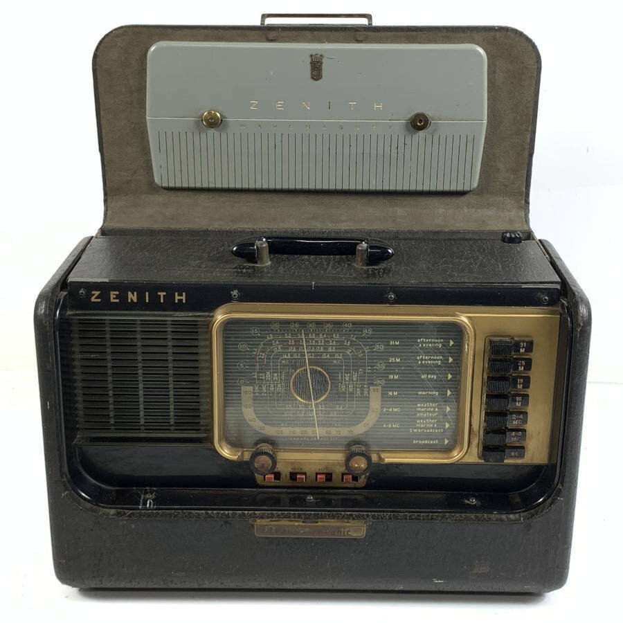 ZENITH ゼニス H500 真空管ラジオ 取扱説明書付き 昭和レトロ ZENITH ゼニス H500 真空管ラジオ 取扱説明書付き 昭和レトロ