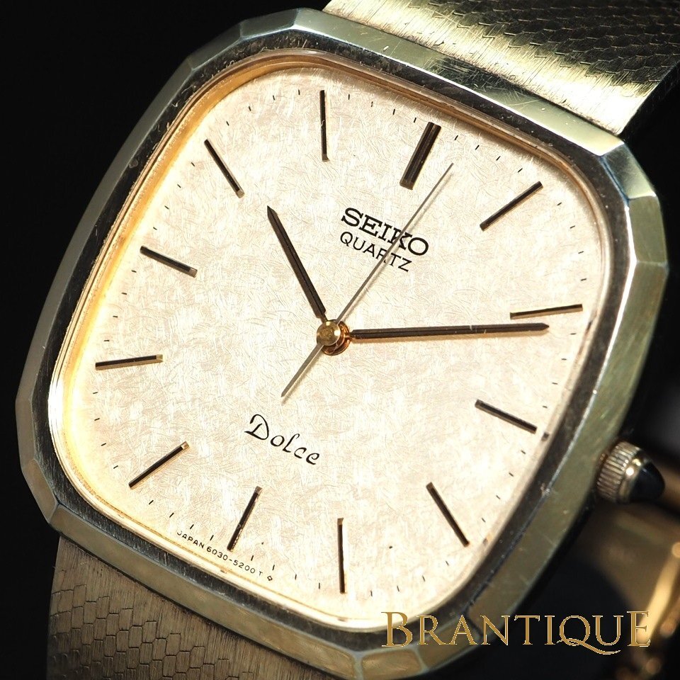 電池交換済、ベルト新品、希少】SEIKO DOLCE セイコー ドルチェ