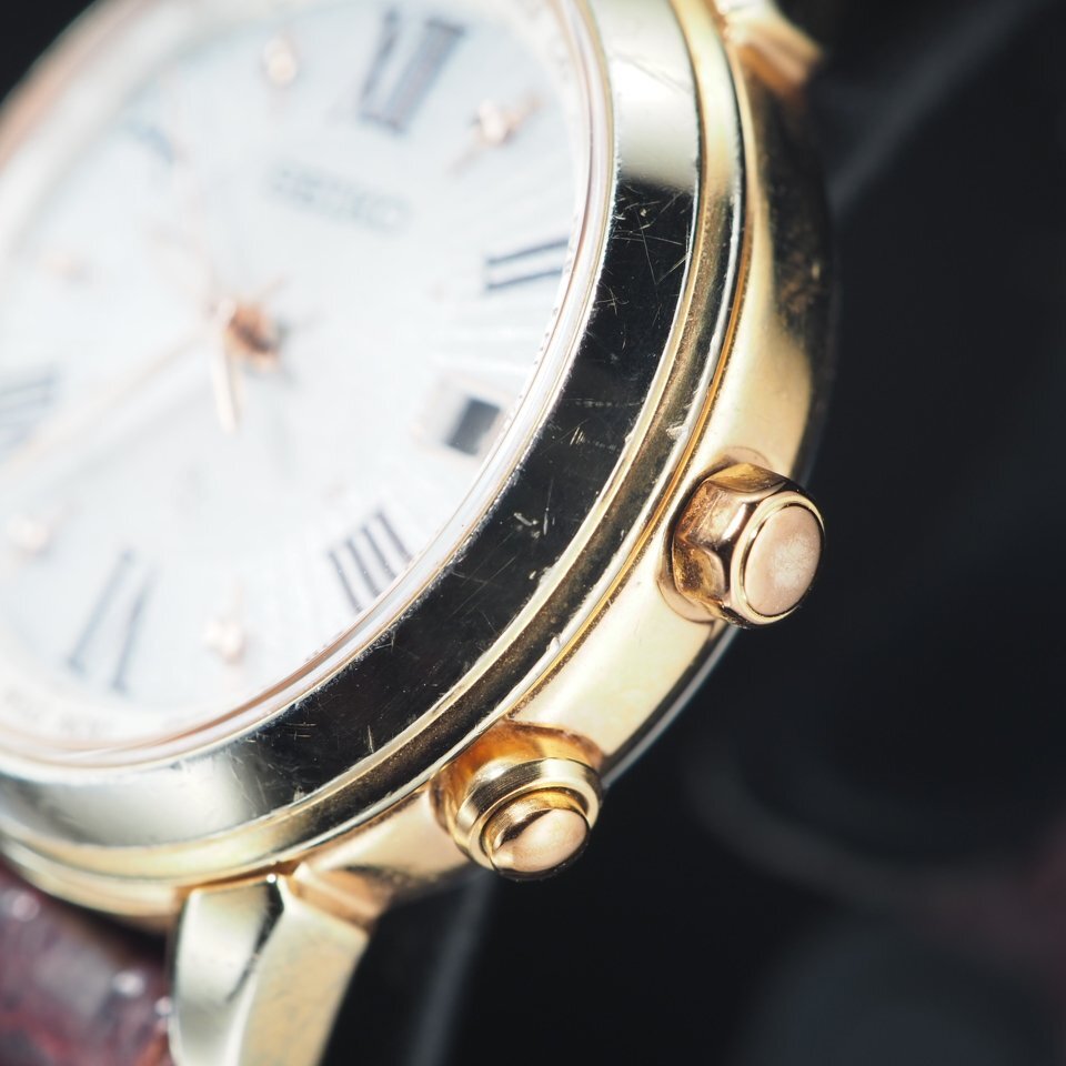 □1円~□ SEIKO セイコー lk ルキア 1B25-0AR0 電波ソーラー D