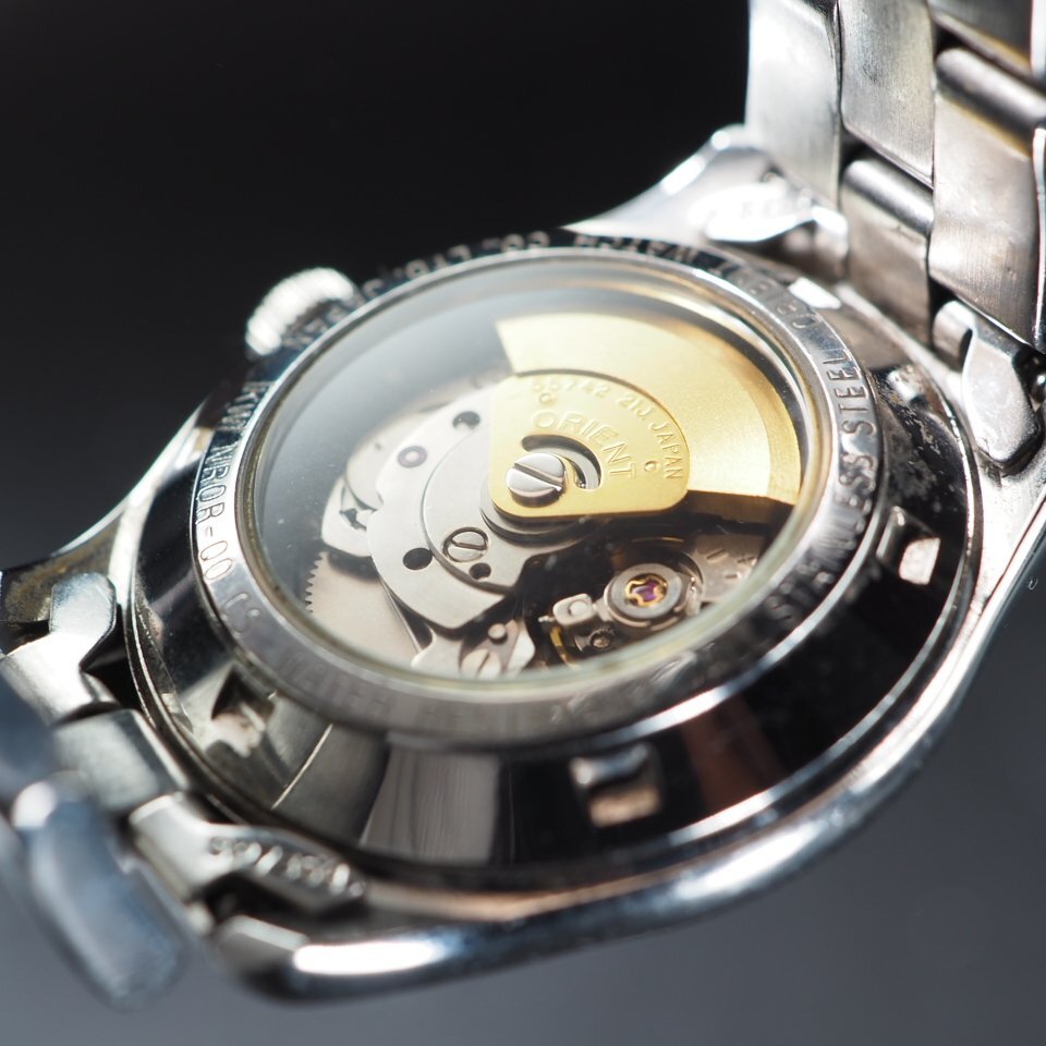 良品【稼働品】ORIENT オリエントスリースター NQ1P ピンク 自動