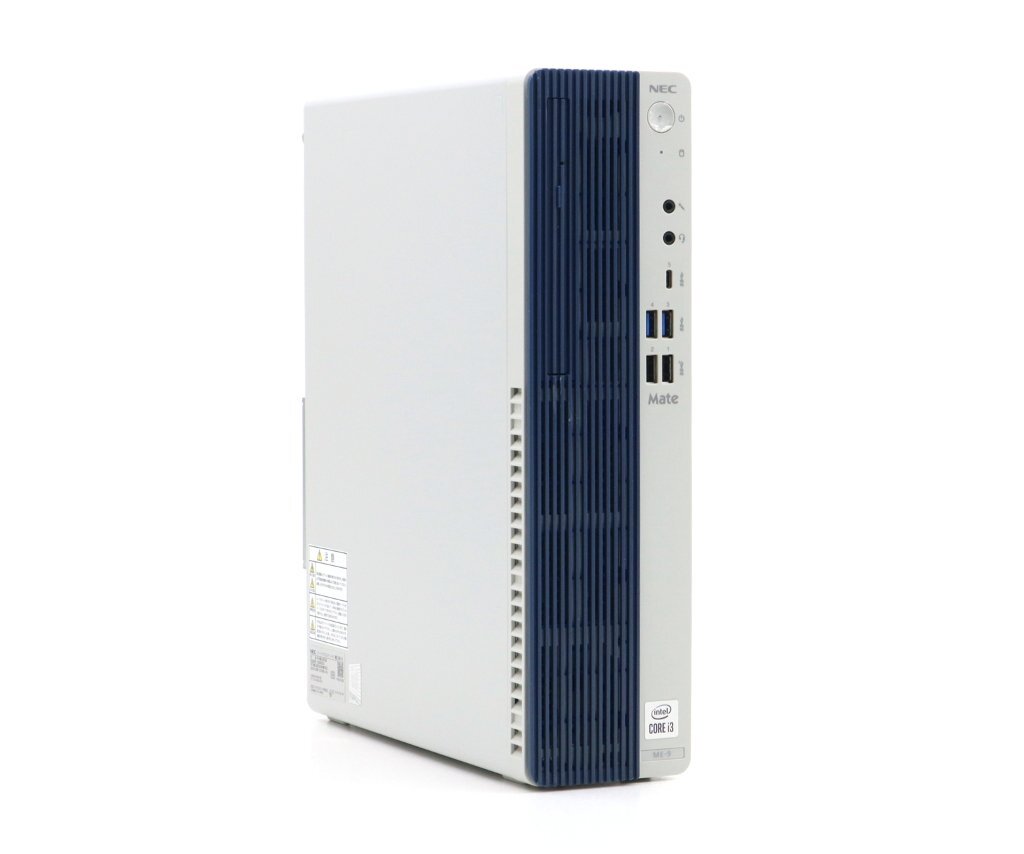NEC Mate MKL36/E-9 Core i3-10100 3.60GHz 8GB 256GB(新品SSD) HDMI/DisplayPort x2出力 DVD-ROM Windows11 Pro 64bit