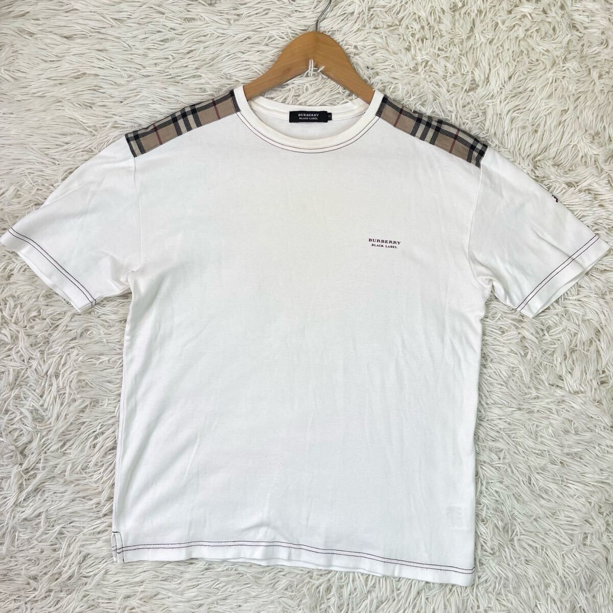 美品!! Lサイズ○BURBERRY BLACK LABEL 半袖 Tシャツ ノバ 美品!! Lサイズ○BURBERRY BLACK LABEL 半袖 Tシャツ ノバ