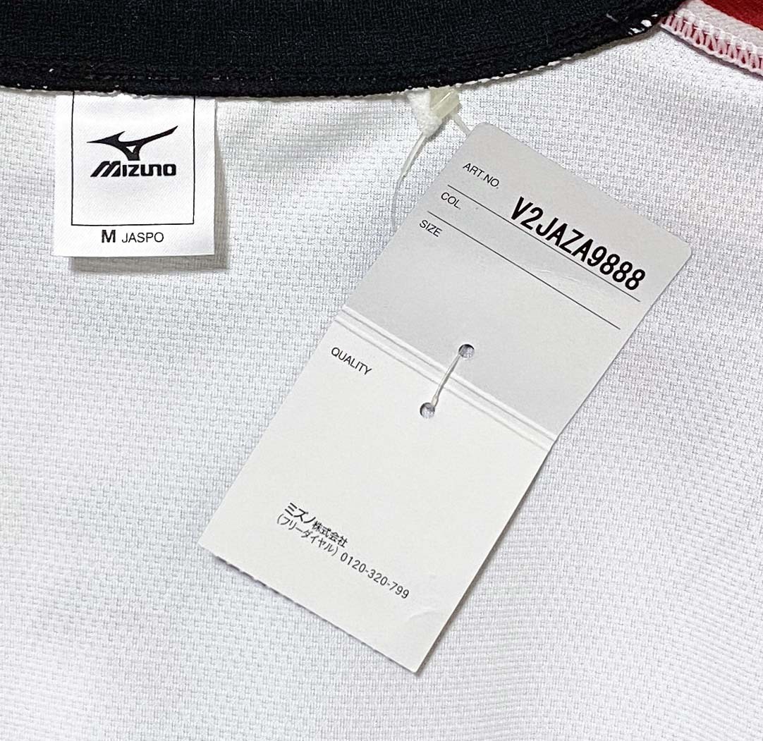 # новый старый товар * не использовался * с биркой # Mizuno # Suntory Sambar z тренировка рубашка ( белый DA*KA*RA1)# короткий рукав #M размер #SV Lee g