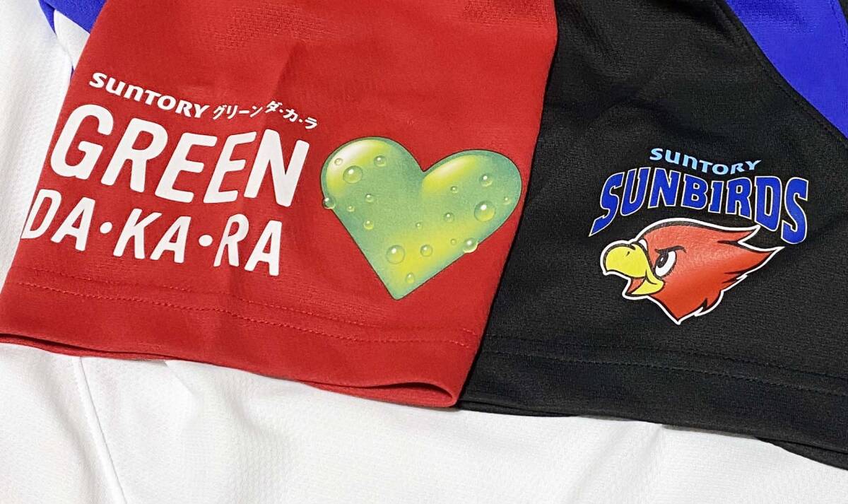 # новый старый товар * не использовался * с биркой # Mizuno # Suntory Sambar z тренировка рубашка ( белый DA*KA*RA1)# короткий рукав #M размер #SV Lee g