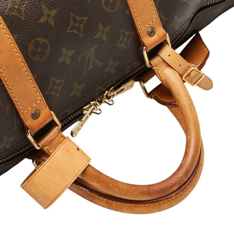  Louis Vuitton монограмма ключ poru частота lie-ru55 сумка "Boston bag" M41414 Brown PVC кожа женский LOUIS VUITTON [ б/у ]