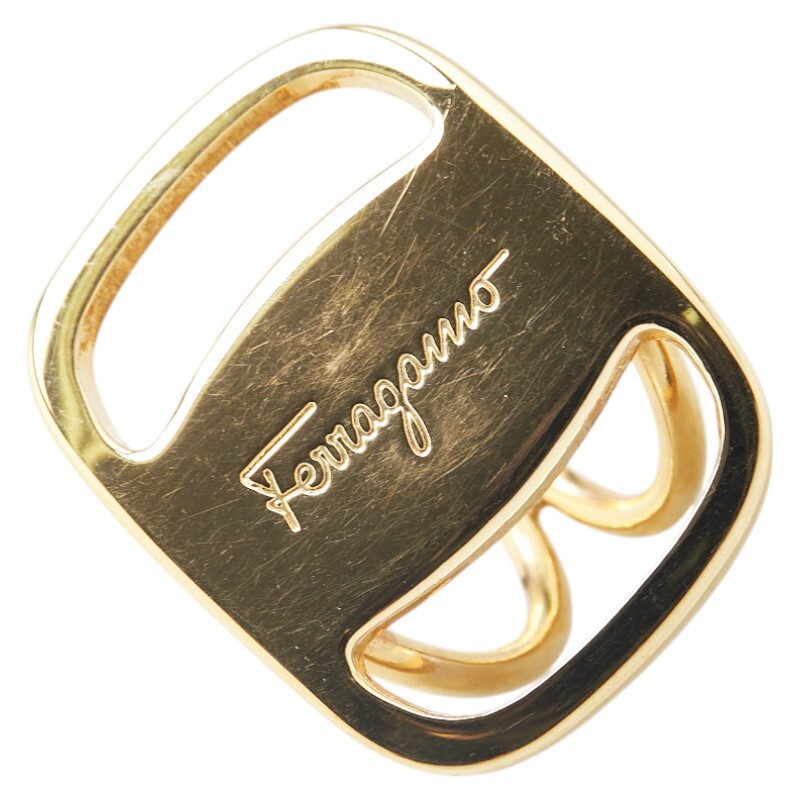  Salvatore Ferragamo vala шарф кольцо Gold металлизированный женский Salvatore Ferragamo [ б/у ]