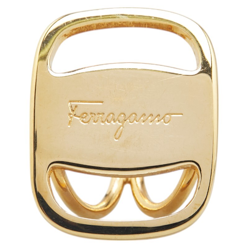  Salvatore Ferragamo vala шарф кольцо Gold металлизированный женский Salvatore Ferragamo [ б/у ]