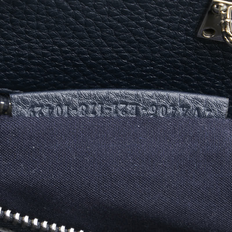 フェンディ セレリア ピーカブー ビジネスバッグ ショルダーバッグ 2WAY 7VA406 グレー レザー メンズ FENDI 【中古】
