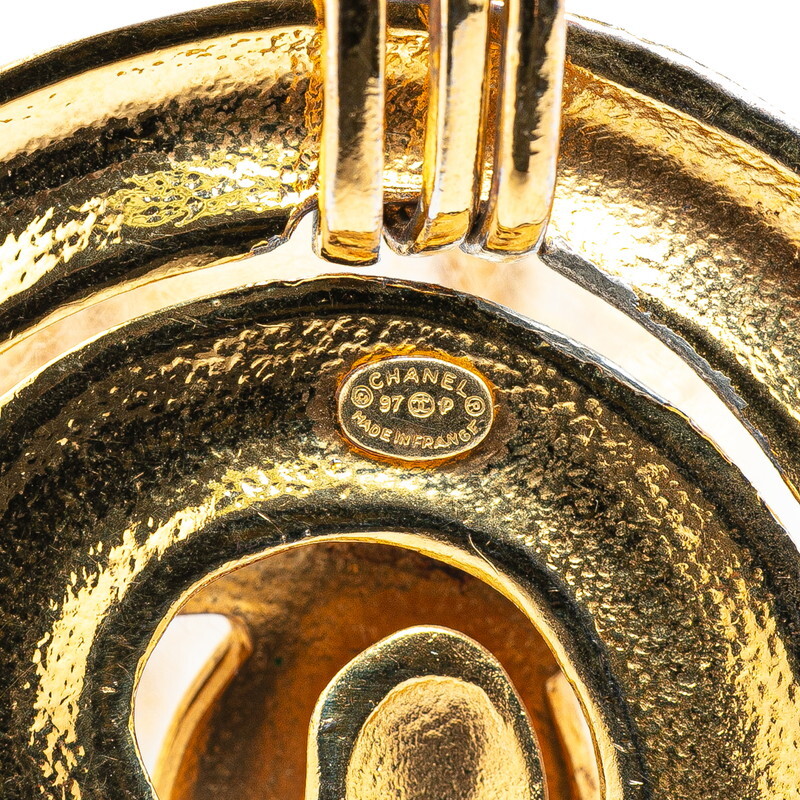 シャネル ヴィンテージ ココマーク トルネード 渦巻 モチーフ ネックレス ゴールド メッキ レディース CHANEL 【中古】