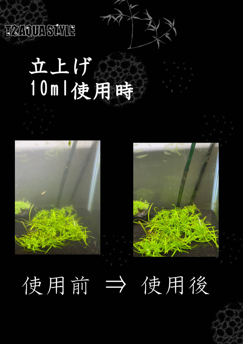 ブラック濾過液8倍濃縮タイプ★T２ AQUA STYLE☆ピカピカな水をすぐ出来る。内容量250ml×3従来品6L相当_画像2