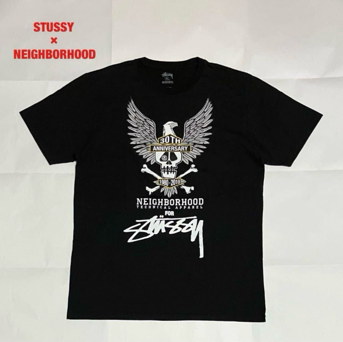 希少】STUSSY×NEIGHBORHOOD コラボTシャツ 30周年 スカル 希少】STUSSY×NEIGHBORHOOD コラボTシャツ 30周年 スカル