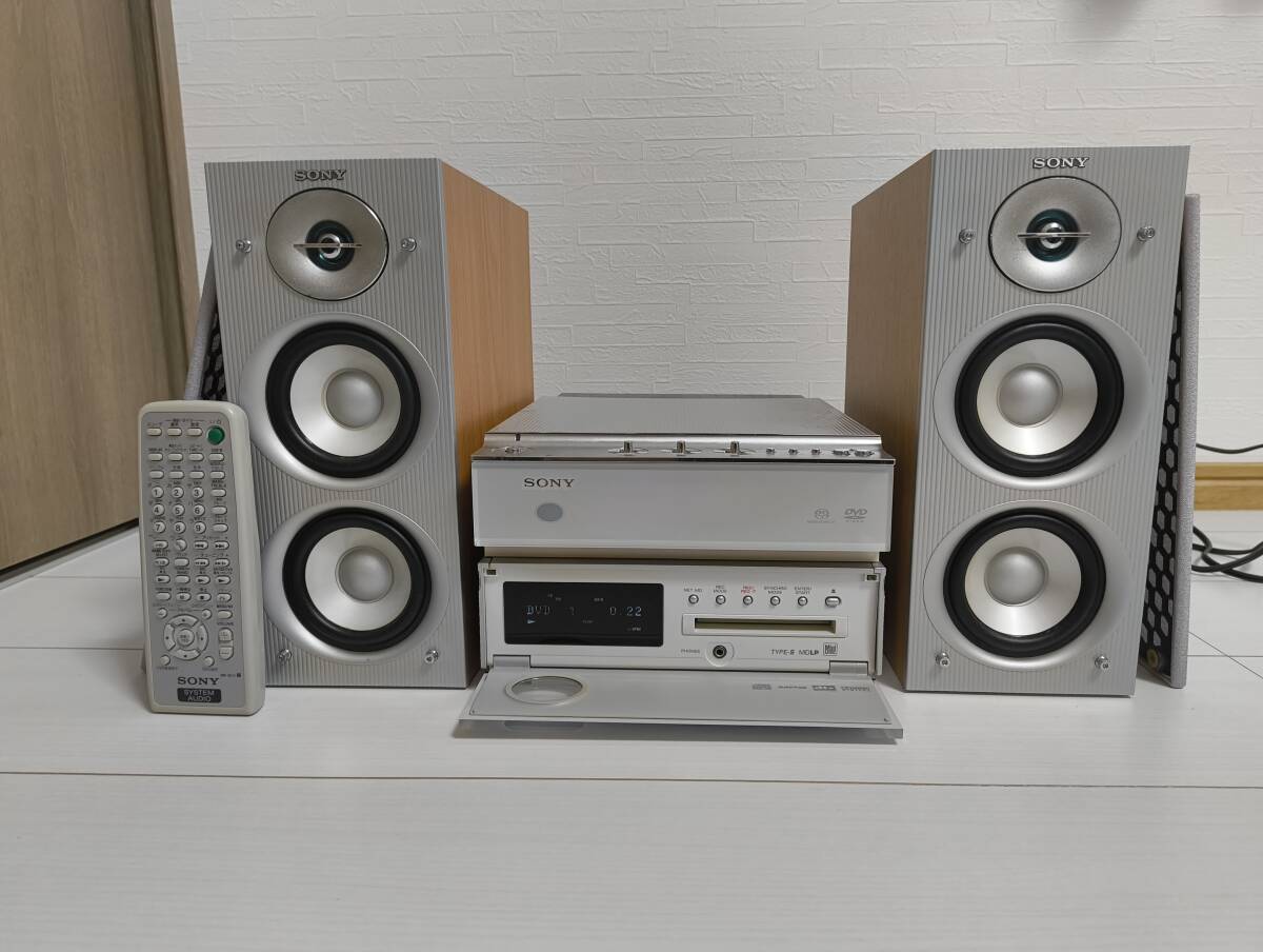SONY Listen CMT-SE7 CD MD再生OK!簡易整備済 GWの掃除で出た SONY Listen CMT-SE7 CD MD再生OK!簡易整備済 GWの掃除で出た