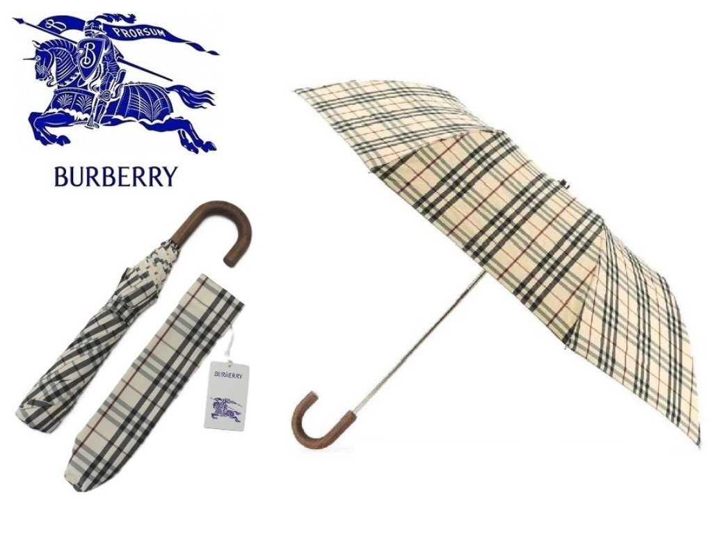 11万新品◇BURBERRY◇バーバリータータンチェック柄 折りたたみ 11万新品◇BURBERRY◇バーバリータータンチェック柄 折りたたみ