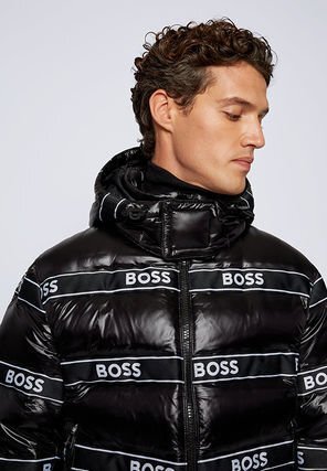15万新品訳有◇50=L◇BOSS ヒューゴボスロゴテープダウン 15万新品訳有◇50=L◇BOSS ヒューゴボスロゴテープダウン