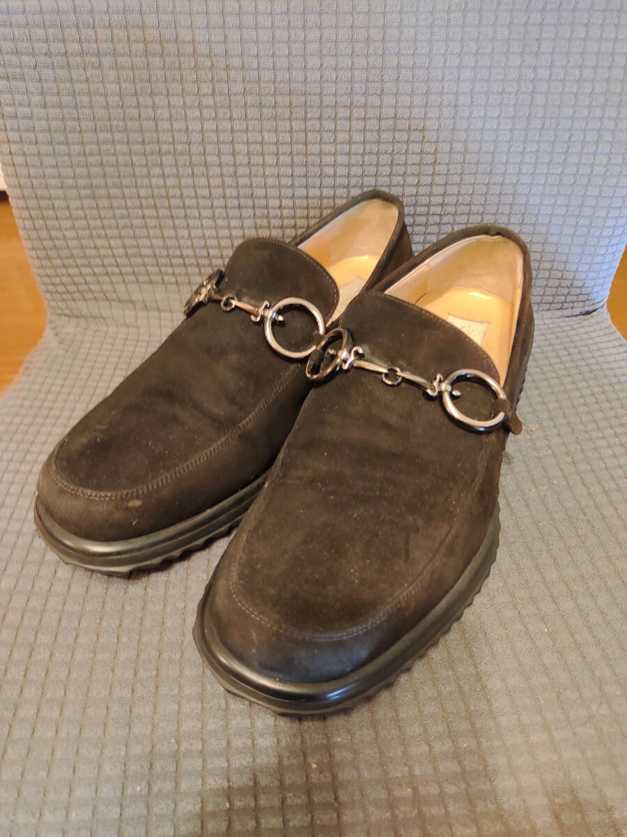 チョザーレパチョッティ CESARE PACIOTTI 靴 革靴 ローファー スリッポン スウェード ブラウン 5.5 24.5cm メンズ 6S-5800 【完動品】_画像6