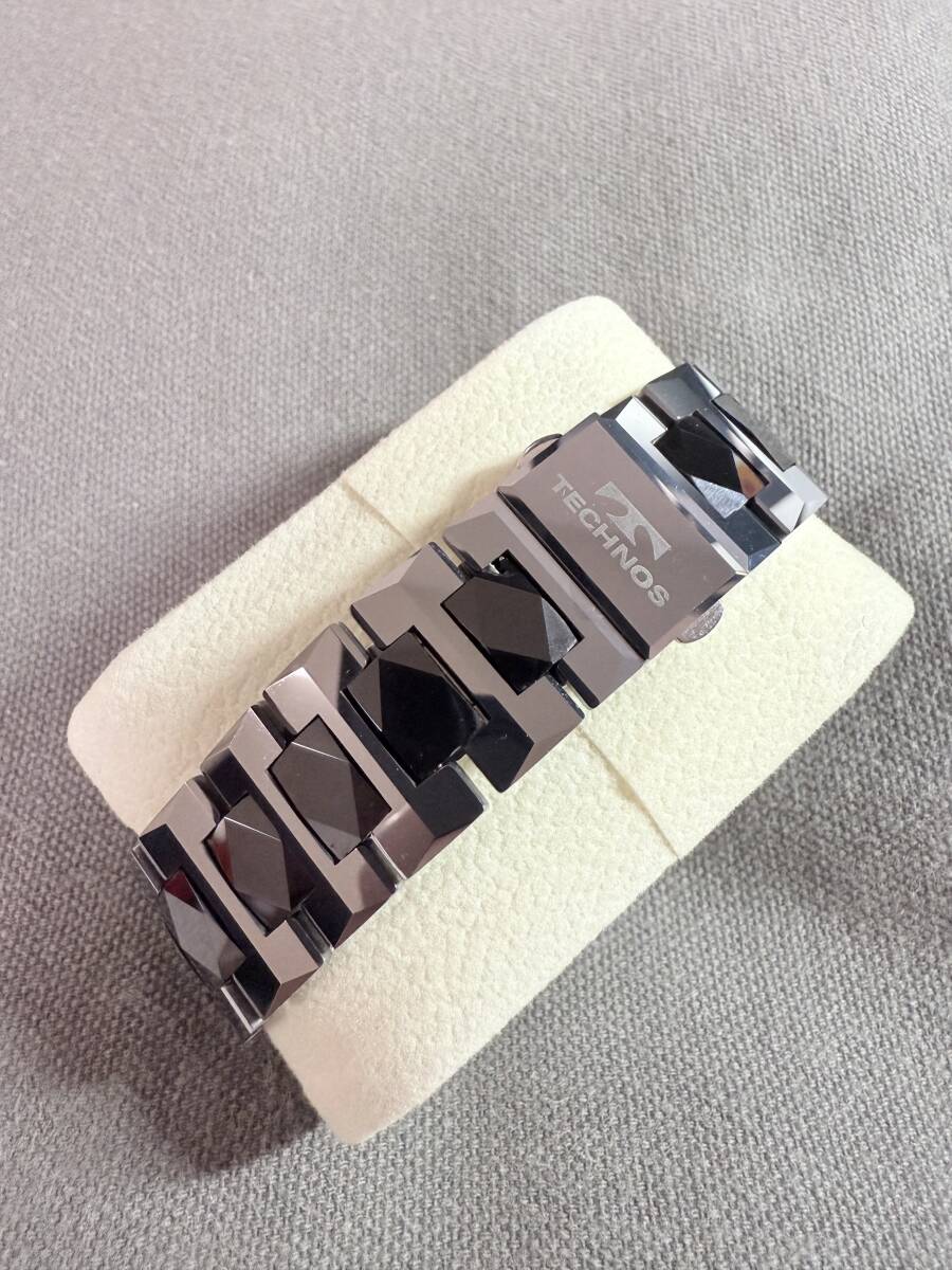 1円 稼働 良品 TECHNOS テクノス QZ 白文字盤 デイト 石付 1円 稼働 良品 TECHNOS テクノス QZ 白文字盤 デイト 石付