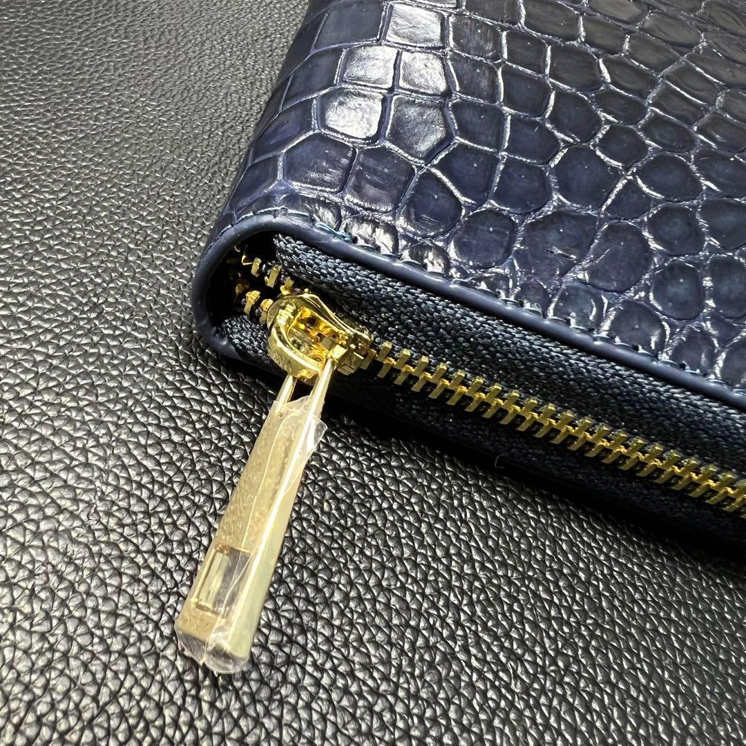 新品】クロコダイル 長財布 名刺入れ 本革 シャイニング セット 新品】クロコダイル 長財布 名刺入れ 本革 シャイニング セット