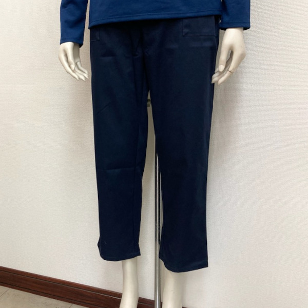 即決新品 レディース チノパン 長パンツ M ネイビー コットンベイカーチノパンツ 送料無料