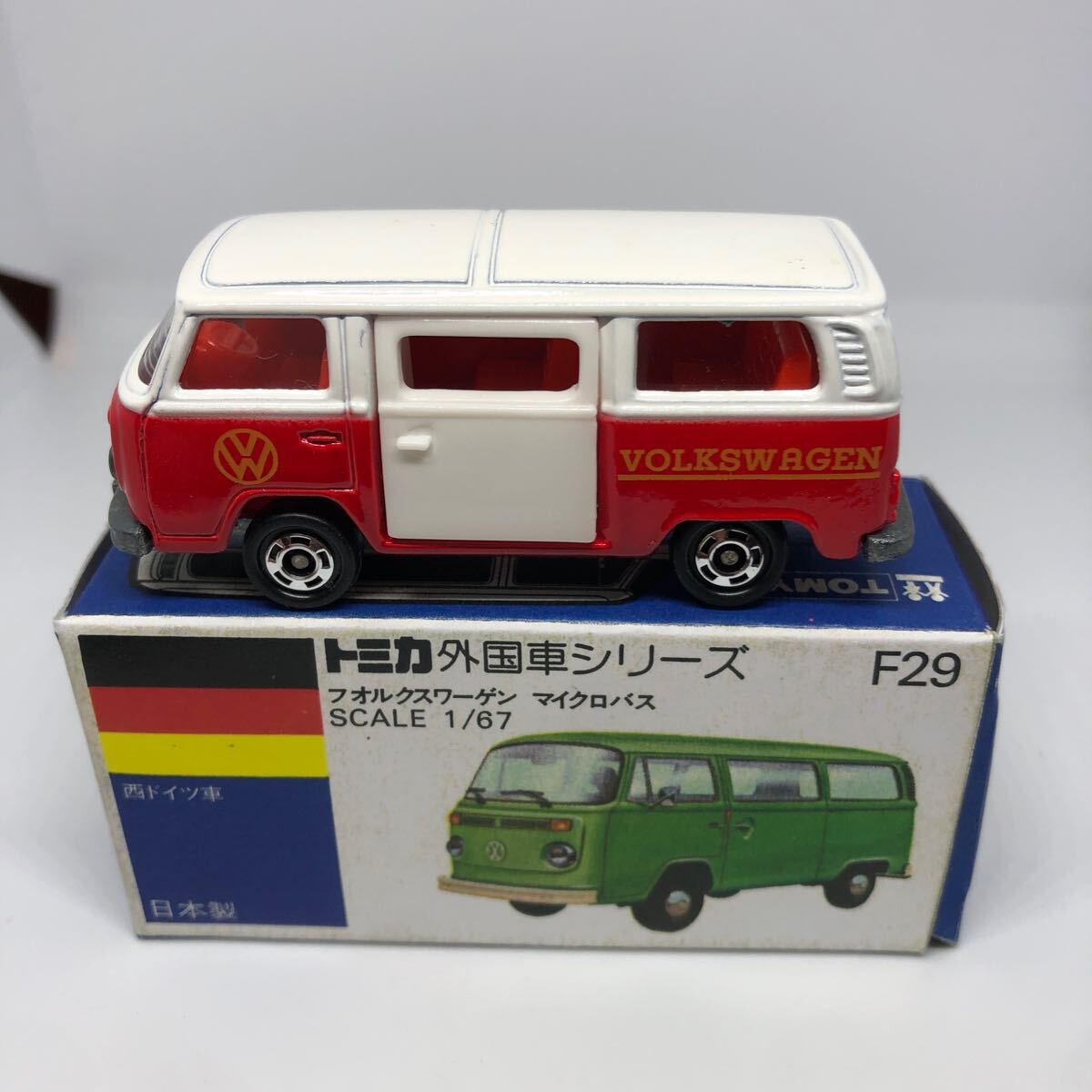 トミカ 日本製 青箱 F29 フォルクスワーゲン マイクロバス 当時 トミカ 日本製 青箱 F29 フォルクスワーゲン マイクロバス 当時