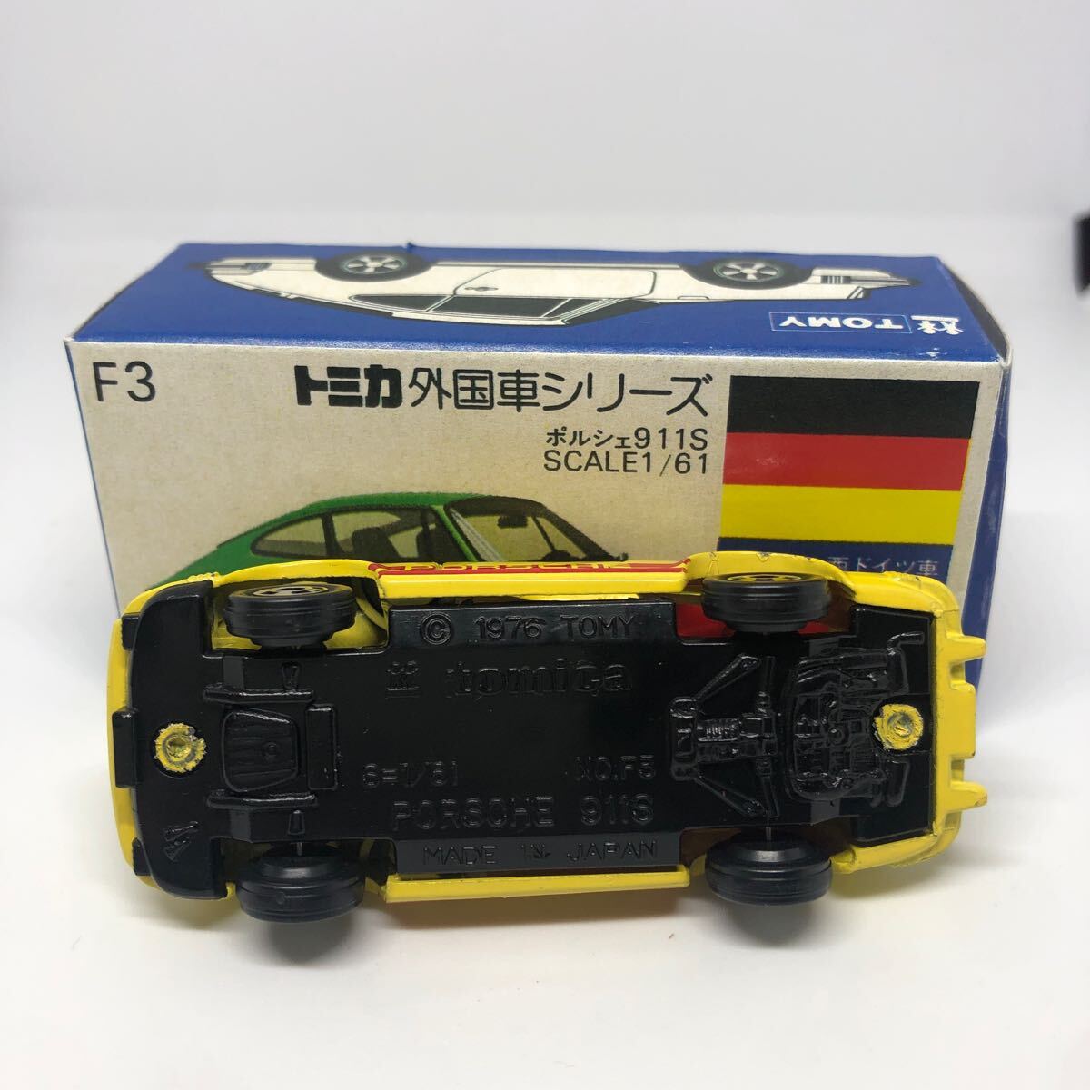 トミカ 日本製 青箱 F3 ポルシェ 911S 当時物 絶版 ②(乗用車 トミカ 日本製 青箱 F3 ポルシェ 911S 当時物 絶版 ②(乗用車