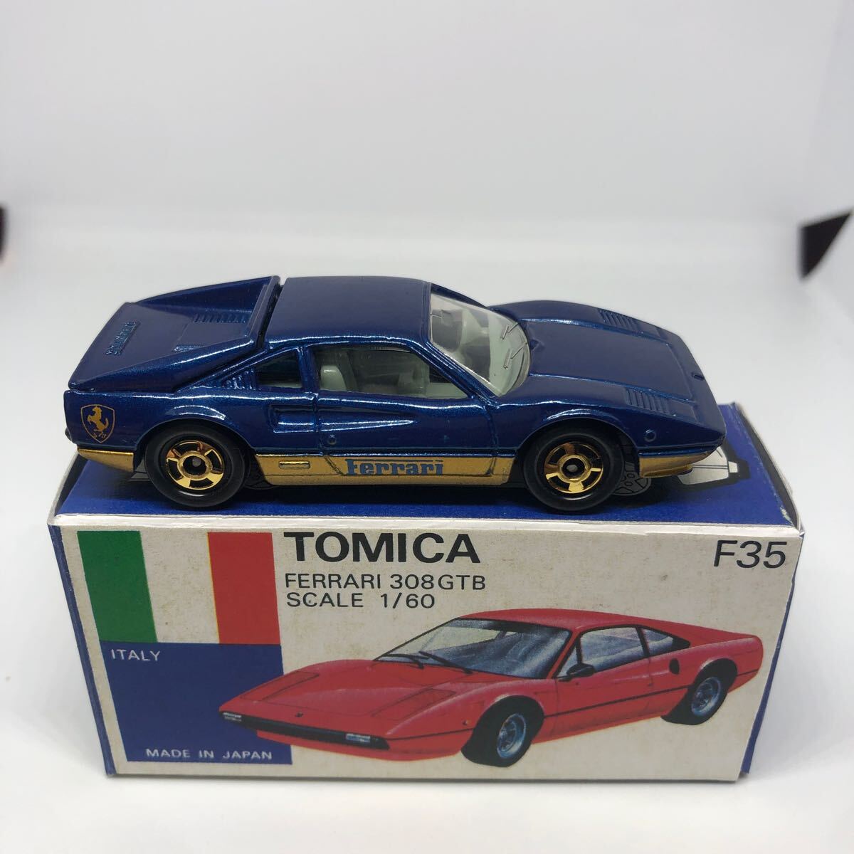 トミカ 日本製 青箱 F35 フェラーリ 308GTB 当時物 絶版(乗用車 トミカ 日本製 青箱 F35 フェラーリ 308GTB 当時物 絶版(乗用車