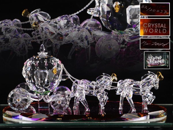 最安値級価格 魁◇希少 ディズニー クリスタル製 限定品 WORLD CRYSTAL クリスタルガラス