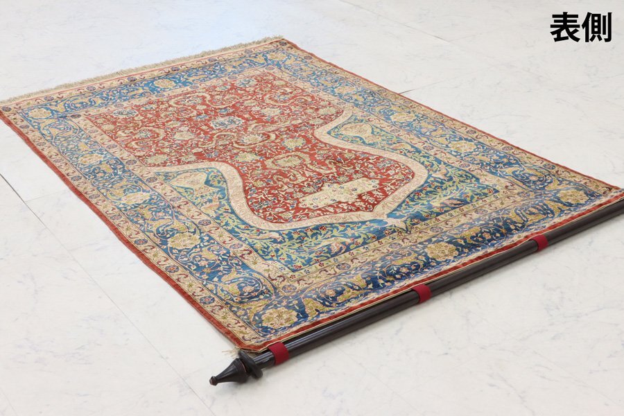 魁◇最高級トルコ絨毯 HEREKE ヘレケ 工房サイン シルク100 魁◇最高級トルコ絨毯 HEREKE ヘレケ 工房サイン シルク100