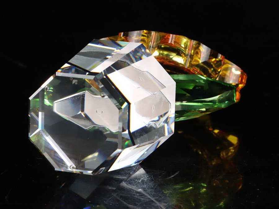 魁◇SWAROVSKI スワロフスキー クリスタル 向日葵 花 オブジェ 魁◇SWAROVSKI スワロフスキー クリスタル 向日葵 花 オブジェ