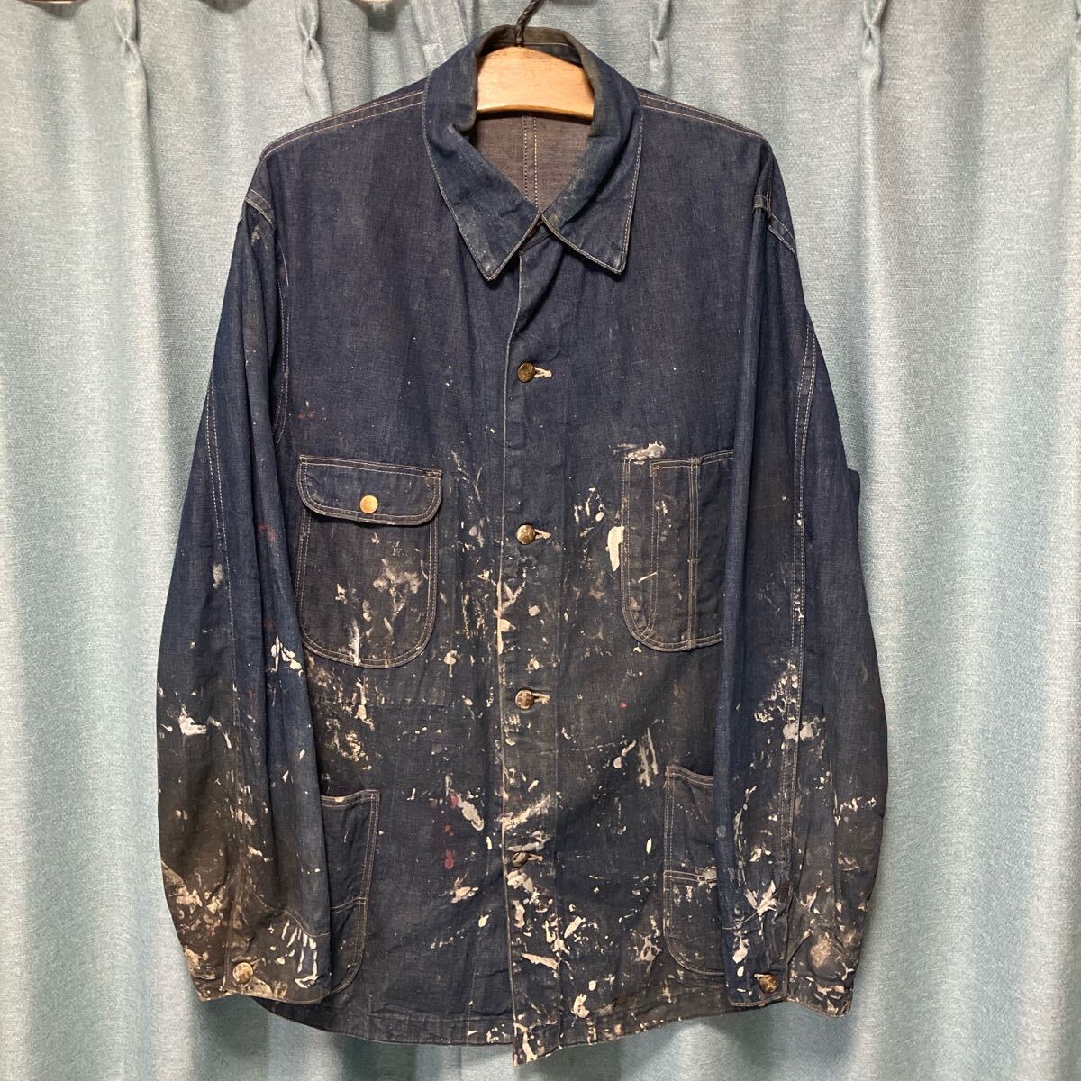 ヴィンテージ カバーオール ボロ 襤褸 ペンキ 雰囲気系 vintage ヴィンテージ カバーオール ボロ 襤褸 ペンキ 雰囲気系 vintage