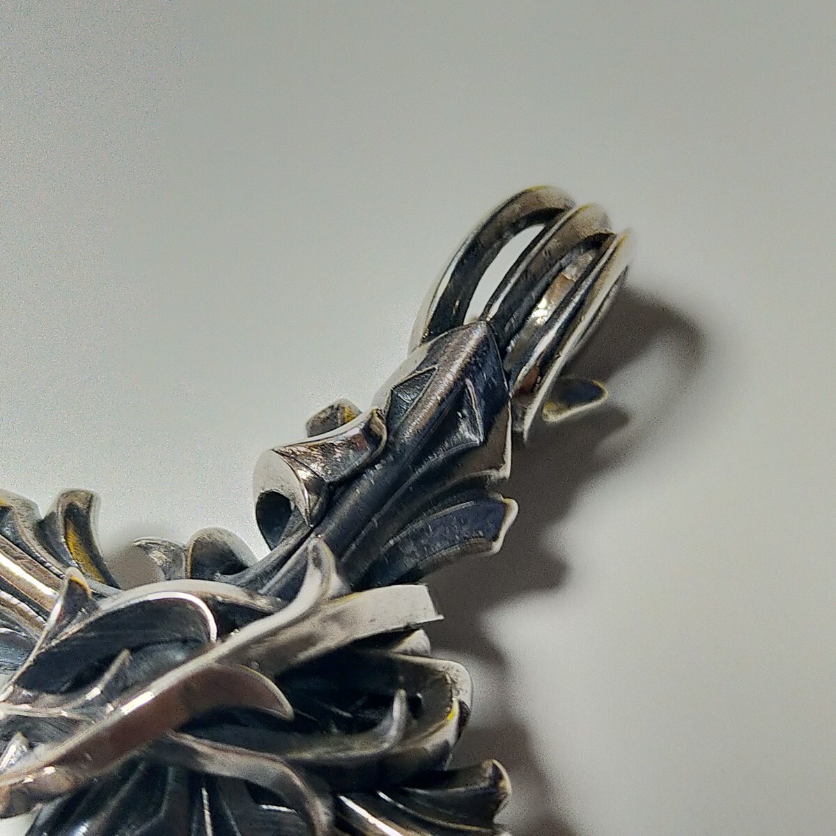 M's collection エムズコレクション ラージクロス ネックレストップ ペンダント XP-060 THORNシリーズ silver925/シルバー925