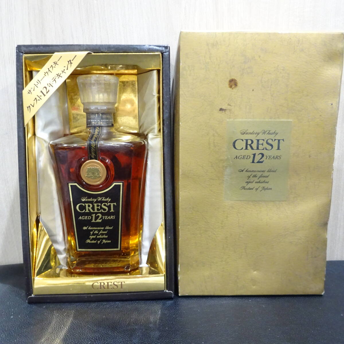 未開栓 SUNTORY CREST サントリー クレスト 12年 デキャンター 未開栓 SUNTORY CREST サントリー クレスト 12年 デキャンター