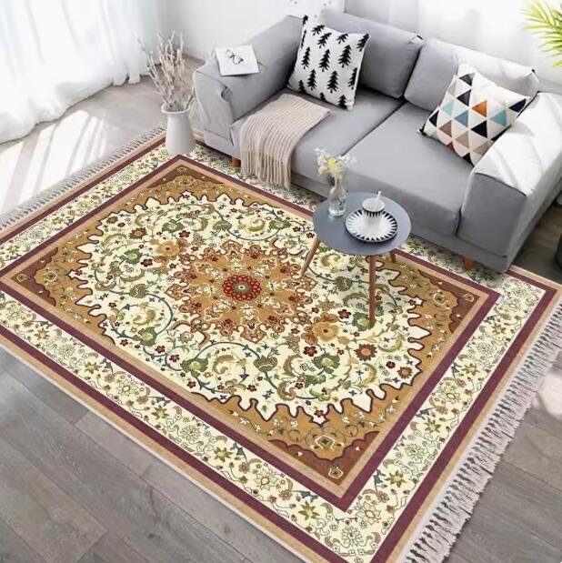 ラグ カーペット ラグマット 140*210cm ベッドルーム用絨毯 玄関マット/滑り止め付 ZX4