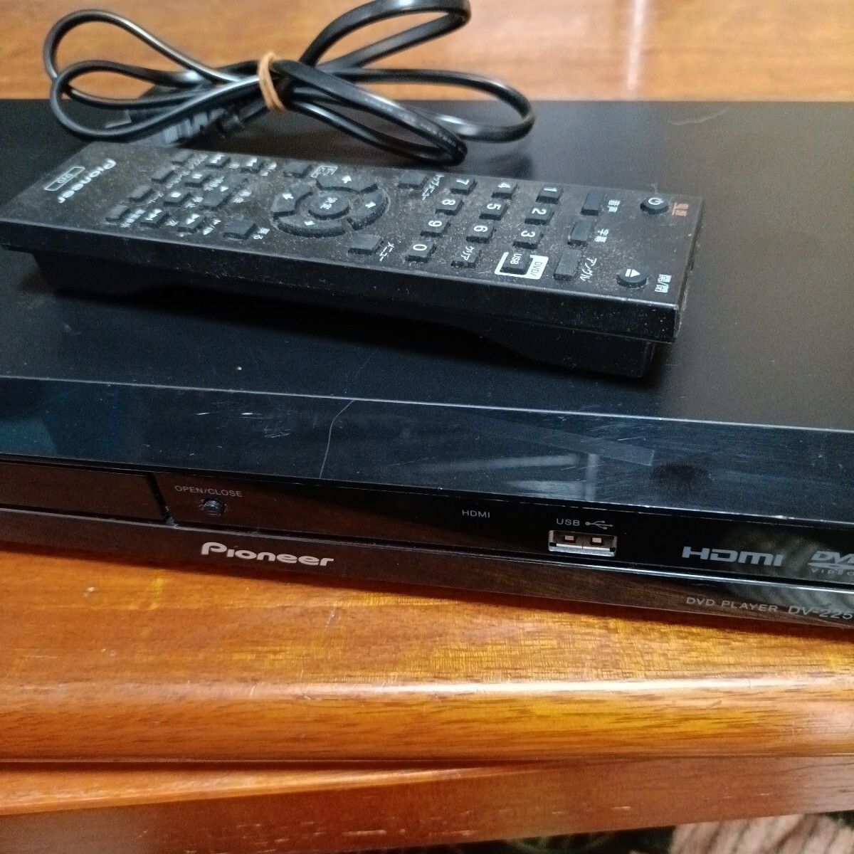 パイオニア DVDプレイヤー中古品稼働確認済リモコン、ACセット パイオニア DVDプレイヤー中古品稼働確認済リモコン、ACセット