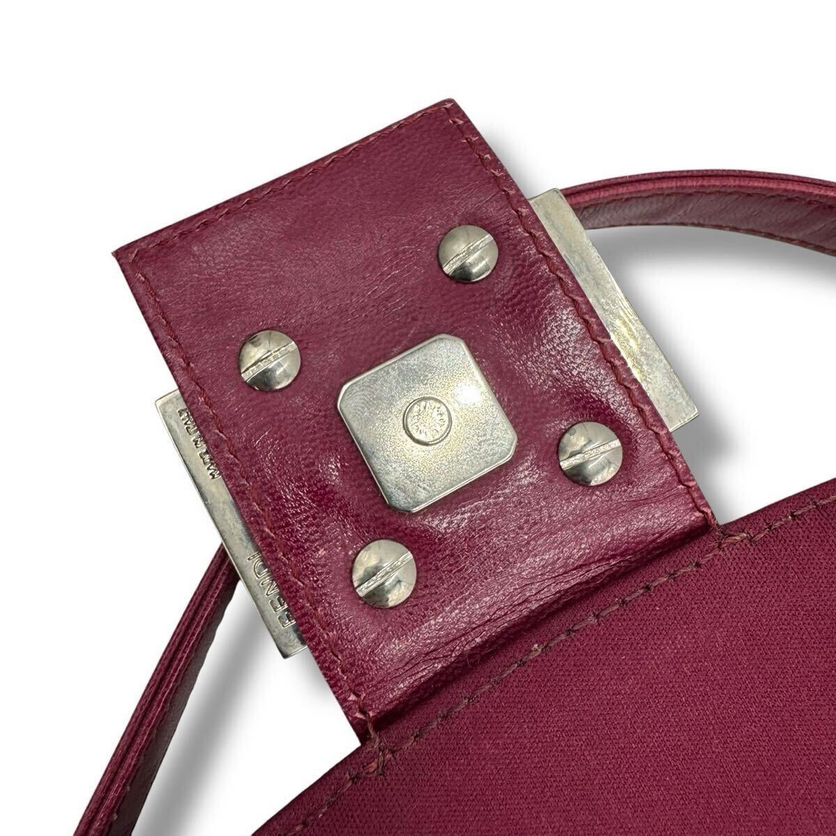 FENDI フェンディ マンマバケット ナイロン ボルドー ワイン FENDI フェンディ マンマバケット ナイロン ボルドー ワイン