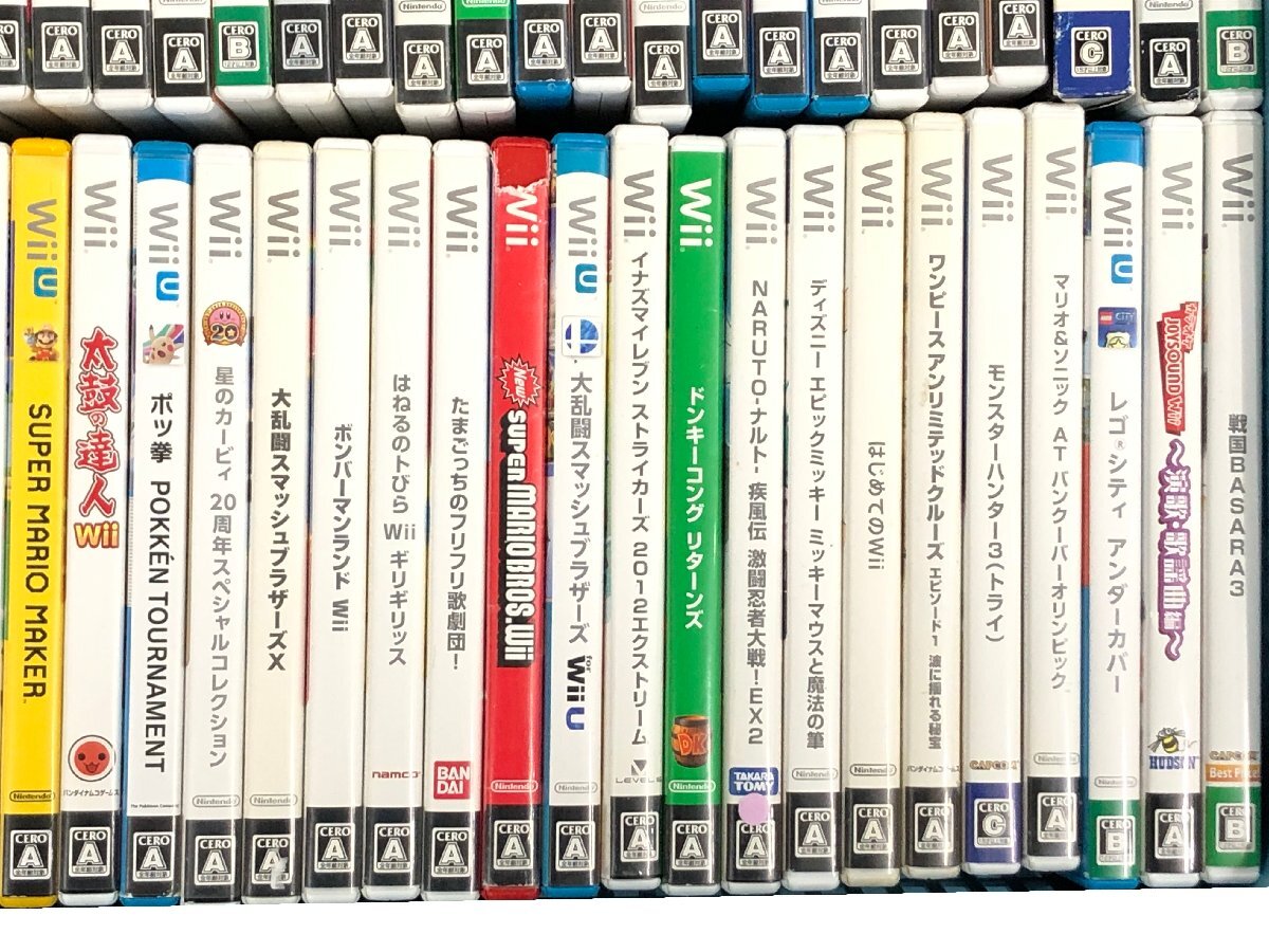 △【10】ジャンク Wii/WiiUソフト 76本 まとめ モンハン/マリオ △【10】ジャンク Wii/WiiUソフト 76本 まとめ モンハン/マリオ
