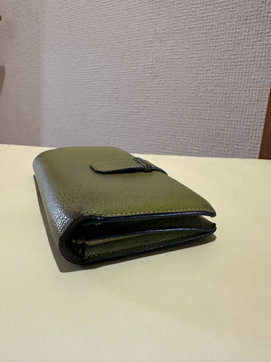 円 HERMES エルメス レザー ゴールド金具 二つ折り 財布 札入れ 円 HERMES エルメス レザー ゴールド金具 二つ折り 財布 札入れ