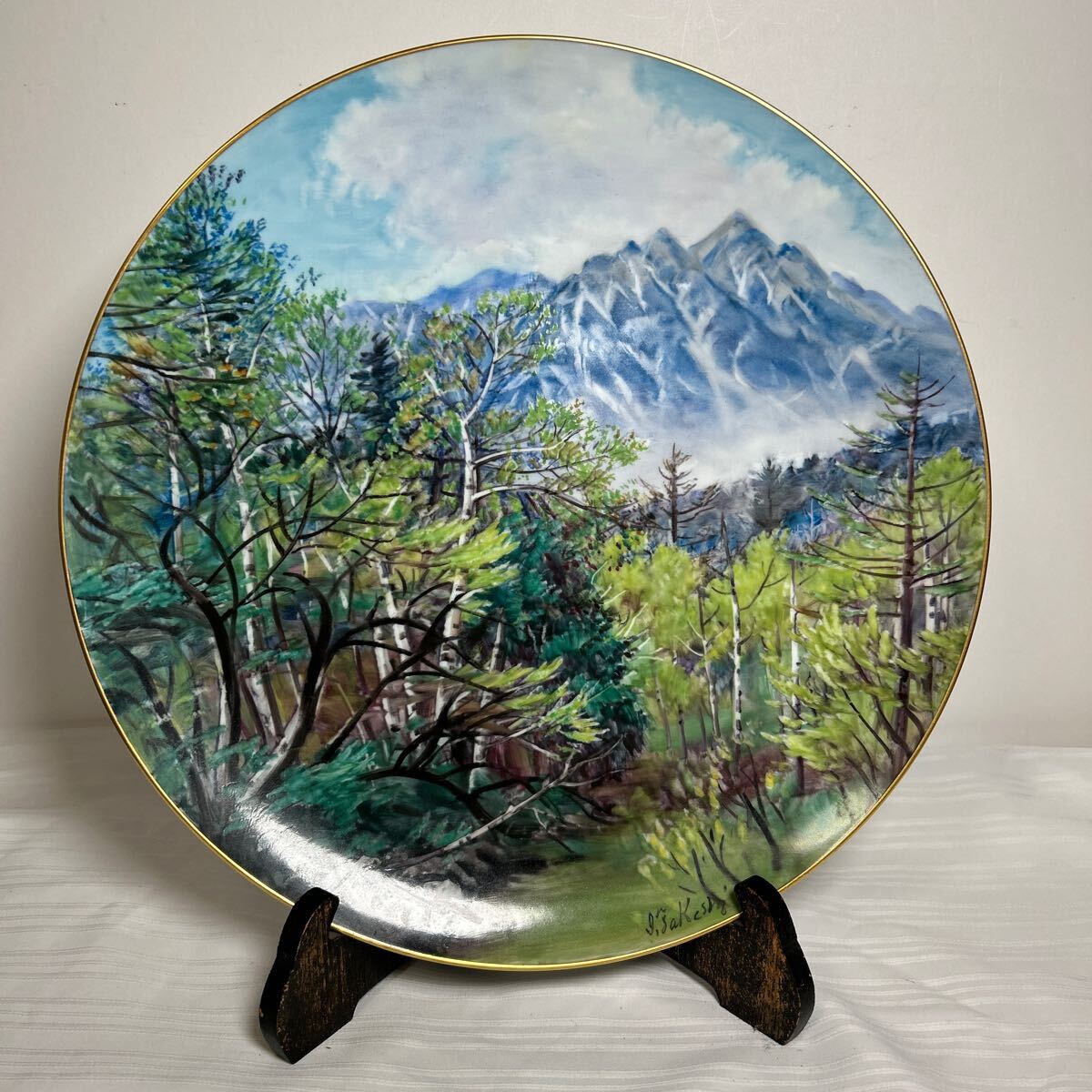 オールドノリタケ 自然風景絵 プレート】Noritake 大皿 飾皿 皿 オールドノリタケ 自然風景絵 プレート】Noritake 大皿 飾皿 皿