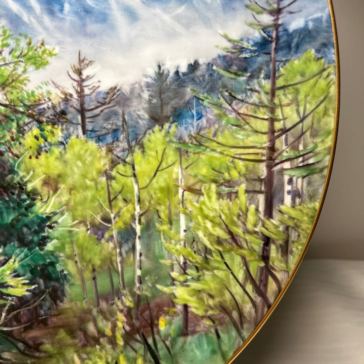 オールドノリタケ 自然風景絵 プレート】Noritake 大皿 飾皿 皿 オールドノリタケ 自然風景絵 プレート】Noritake 大皿 飾皿 皿